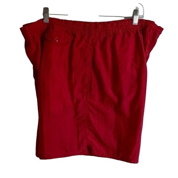 Basic Editions Red Swim Trunks Mens Large - Picture 4 of 8